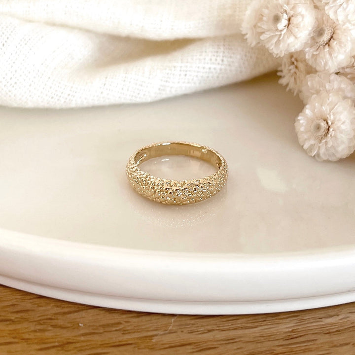 Claire" gold-plated ring