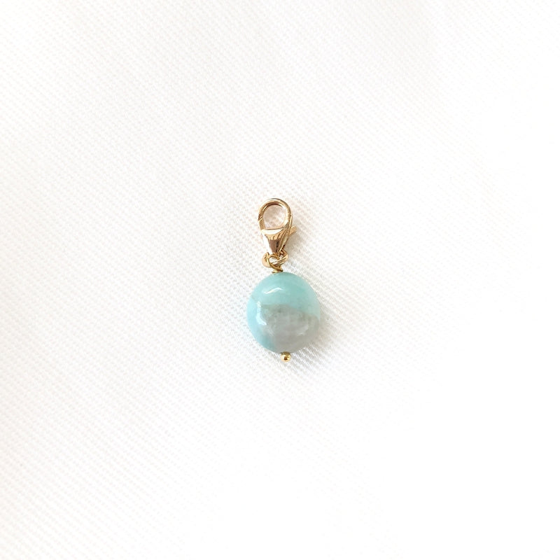 Charm "Amazonite" gold plated-Instants Plaisirs - Jewelry-Instants Plaisirs - Jewelry