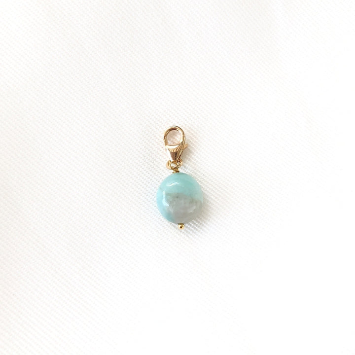 Charm "Amazonite" gold plated-Instants Plaisirs - Jewelry-Instants Plaisirs - Jewelry