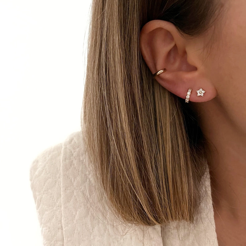 Florise" gold-plated earrings-Earrings-instants-pleasures-Instants Plaisirs - Jewelry