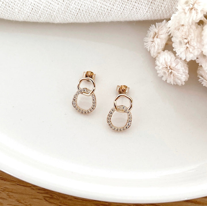 Imelda" gold-plated earrings