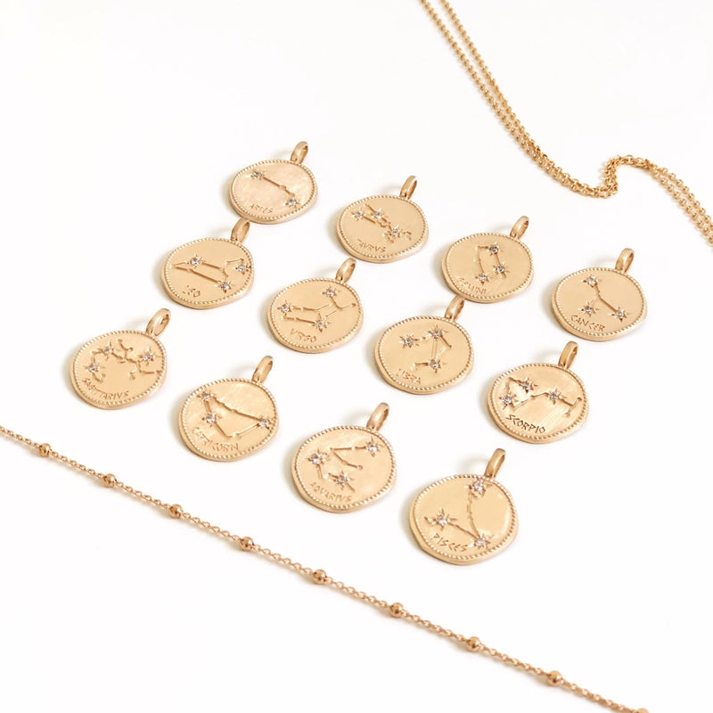 instants-plaisirs" gold-plated "Constellation" necklace 