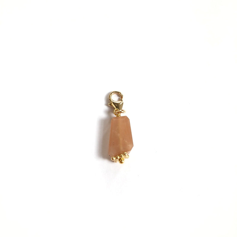 Gold-plated Moonstone Charm-Instants Plaisirs - Jewelry-Instants Plaisirs - Jewelry