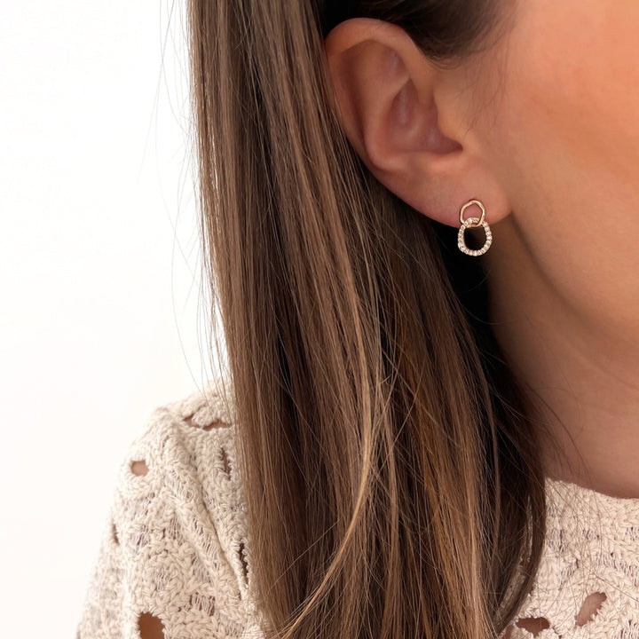 Imelda" gold-plated earrings