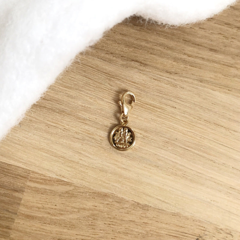 Gold-plated "Astro" charm-Instants Plaisirs - Jewelry-Instants Plaisirs - Jewelry