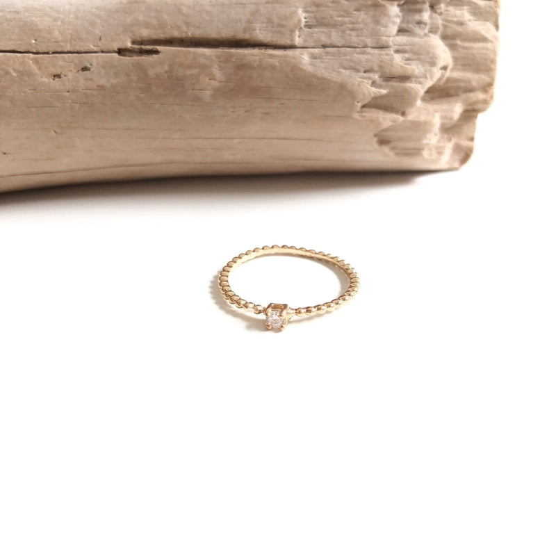 Lunia" gold-plated ring instants-plaisirs 