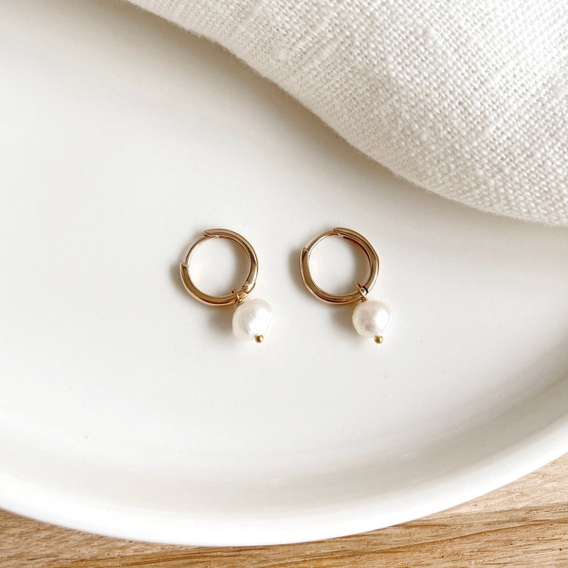 Gold-plated "Dooce" hoop earrings-instants-pleasures-Instants Plaisirs - Jewelry