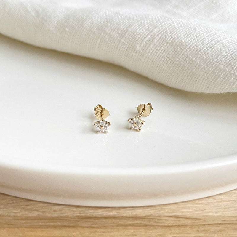 Florise" gold-plated earrings-Earrings-instants-pleasures-Instants Plaisirs - Jewelry