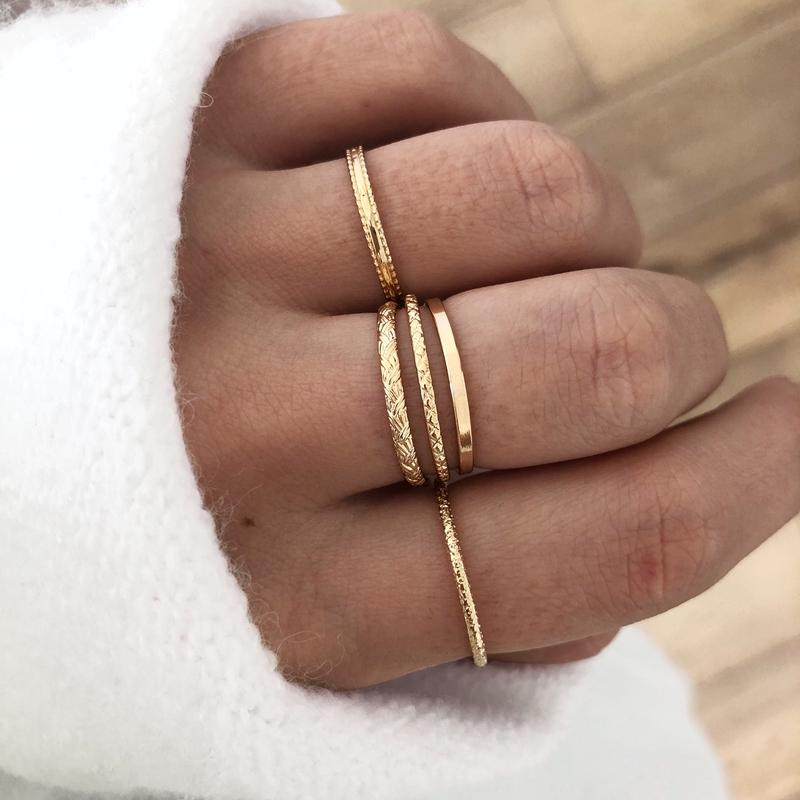 Gold-plated "Noa" ring Instants Plaisirs - Jewelry 