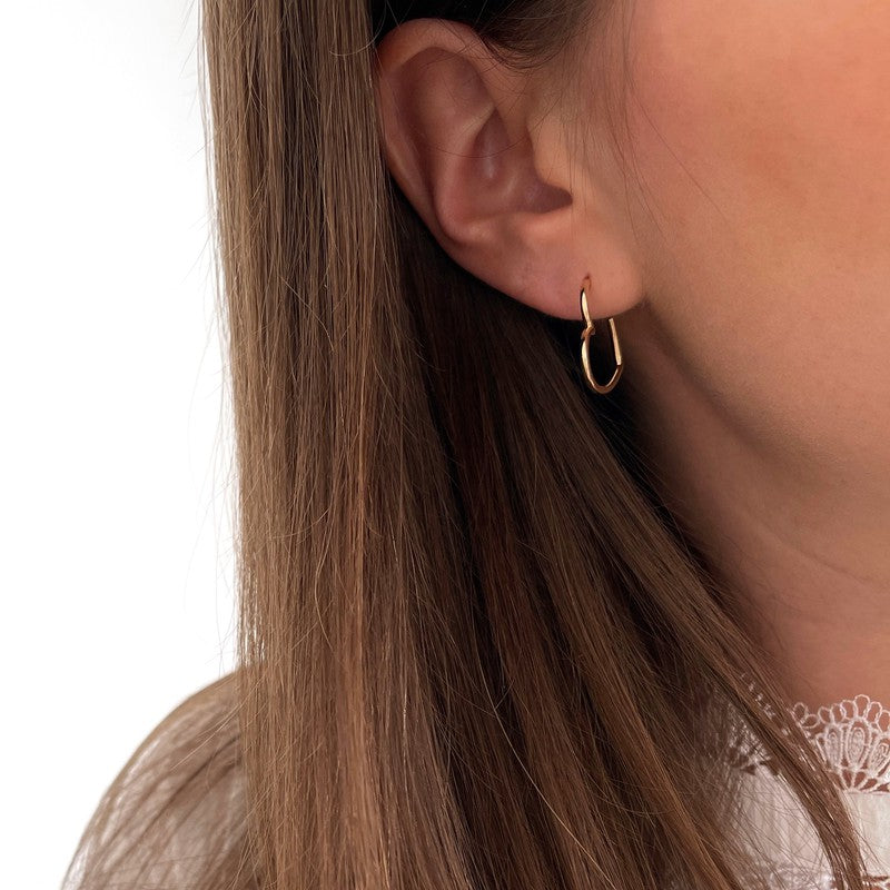 Pendientes «Bloom» chapados en oro-PendientesInstants Plaisirs  Joyas