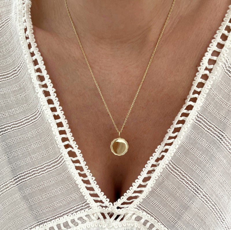 Colgante «Anna» chapado en oro - Colgantes y dijes - Instants Plaisirs - Sin grabado -Instants Plaisirs  Joyería