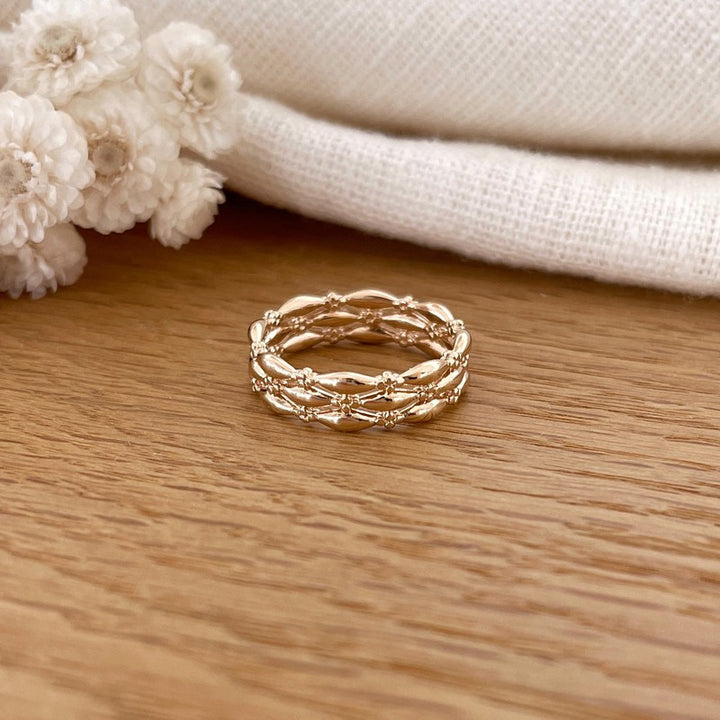 Anillo «Capucine» chapado enInstants Plaisirs Instants Plaisirs  Joyas