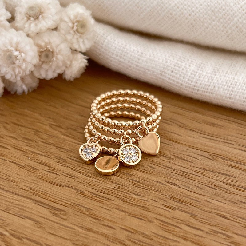 Anillo «Gloria» medallón chapado en oro-Anillos-instants-plaisirs-50-SinInstants Plaisirs  Joyas