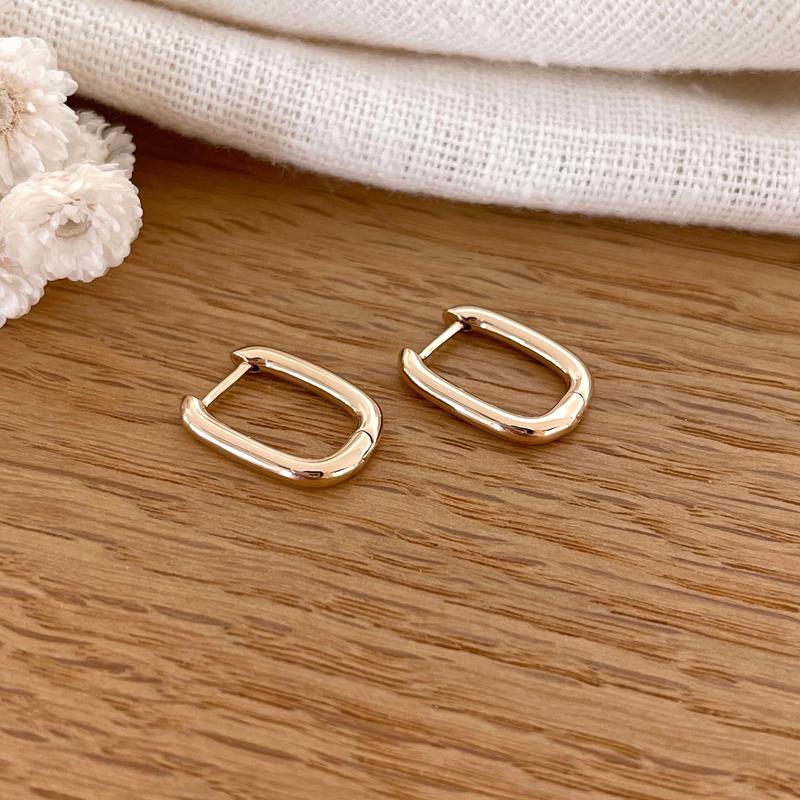 Aros «Rina» chapados en oro - Pendientes - Instants Plaisirs -Instants Plaisirs  Joyas