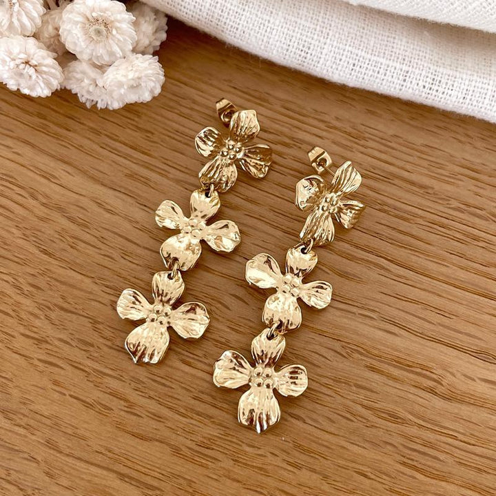 Pendientes «Amelia» acero-PendientesInstants Plaisirs  Joyas