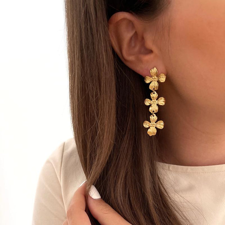 Pendientes «Amelia» acero-PendientesInstants Plaisirs  Joyas