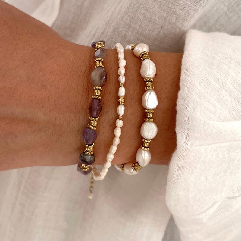 Pulsera «Dulcini» con perlas de agua dulce yInstants Plaisirs  Joyas