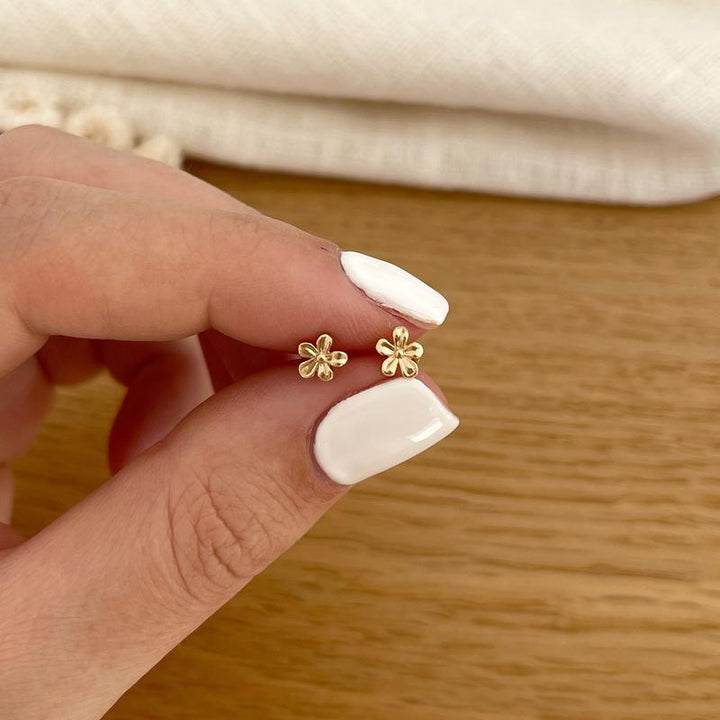 Pendientes «Flona» chapados en oro-PendientesInstants Plaisirs  Joyas