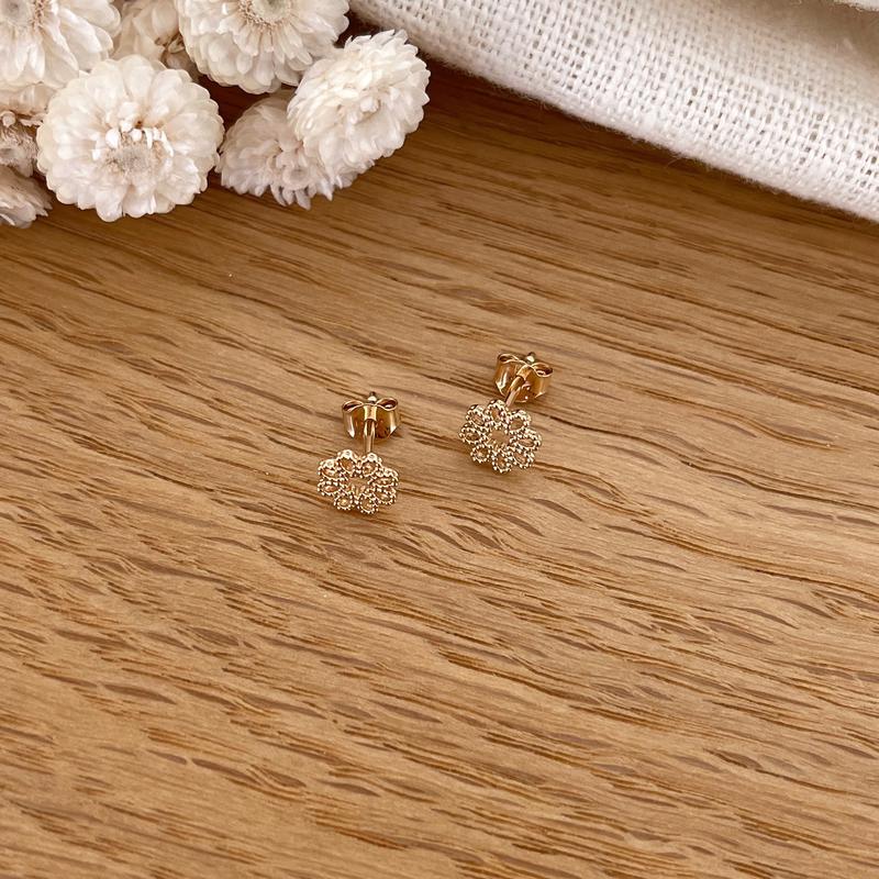 Pendientes «Apie» chapados en oro-PendientesInstants Plaisirs  Joyería