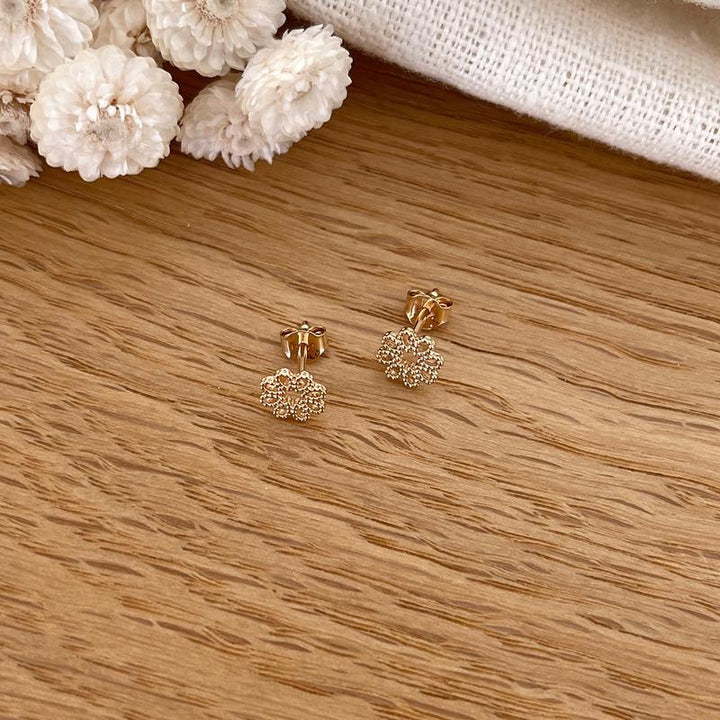 Pendientes «Apie» chapados en oro-PendientesInstants Plaisirs  Joyería