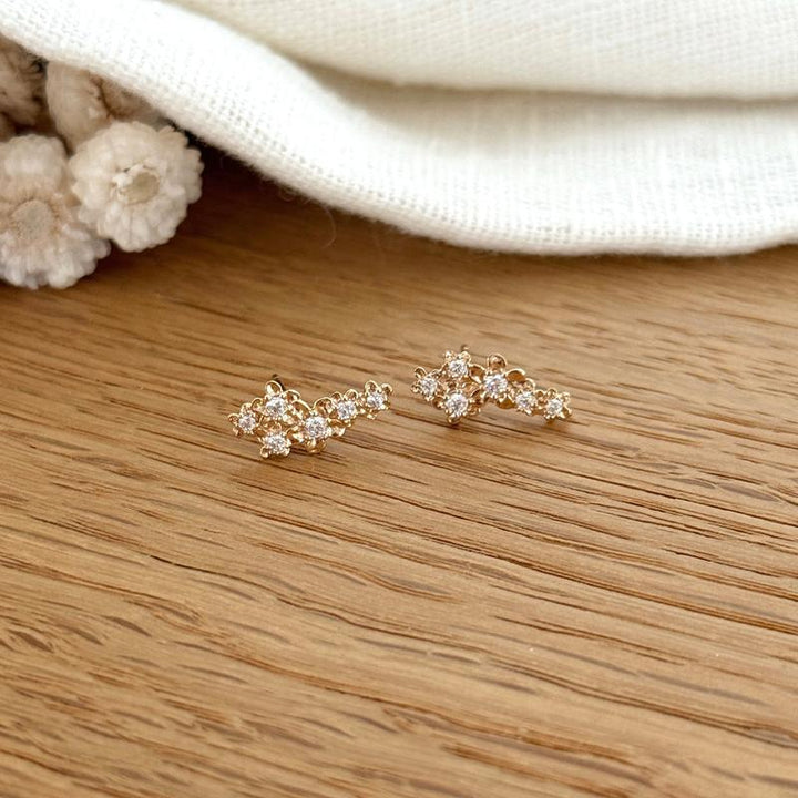 Pendientes «Jasmine» chapados en oro