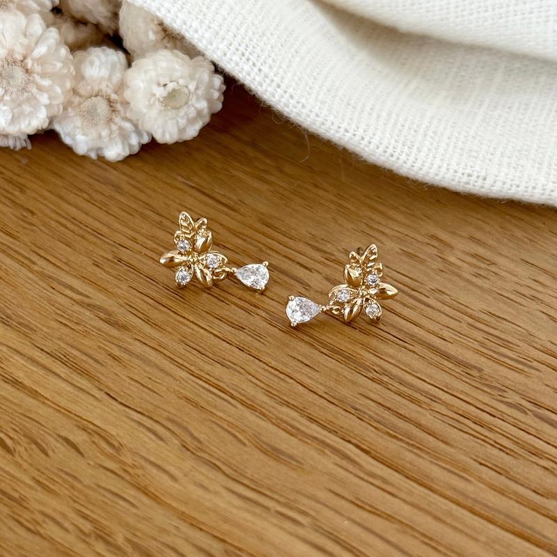 Boucles d'oreilles "Gaella" plaqué or