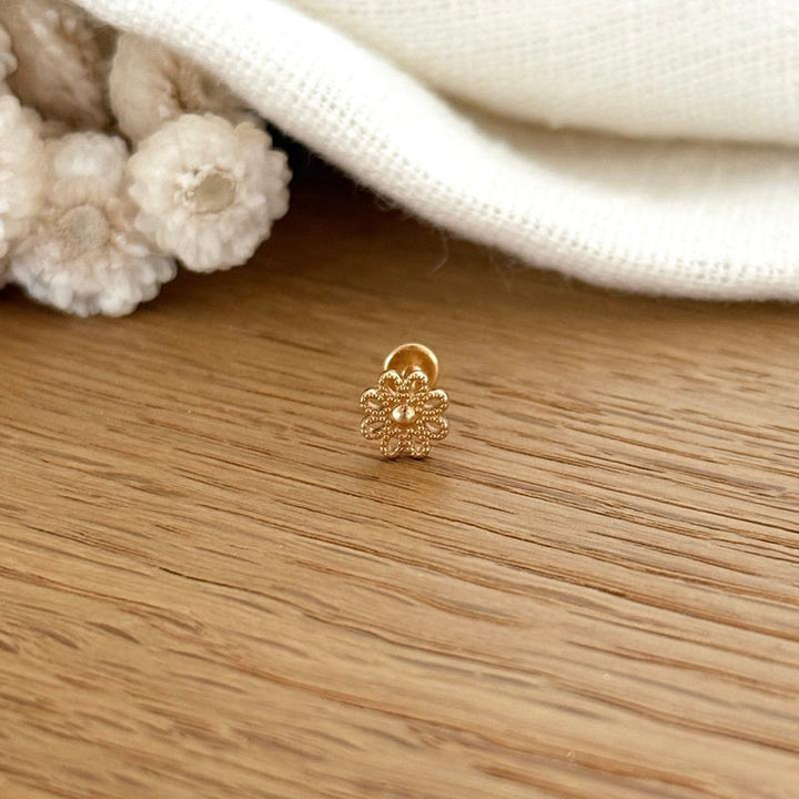 Piercing para oreja «Apie» chapado en oro