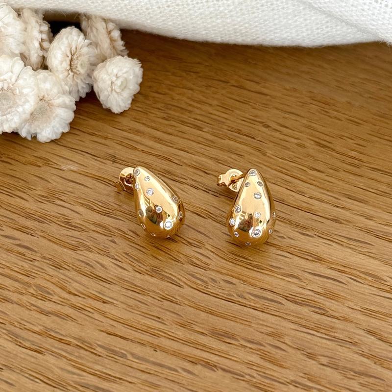 Pendientes «Mariana» chapados en oro