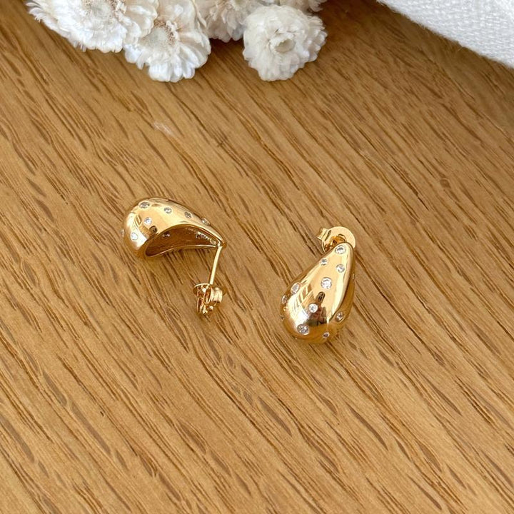 Pendientes «Mariana» chapados en oro