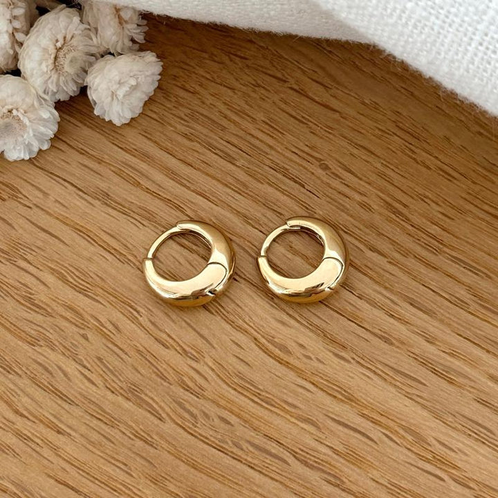 Aros «Beck» chapados en oro