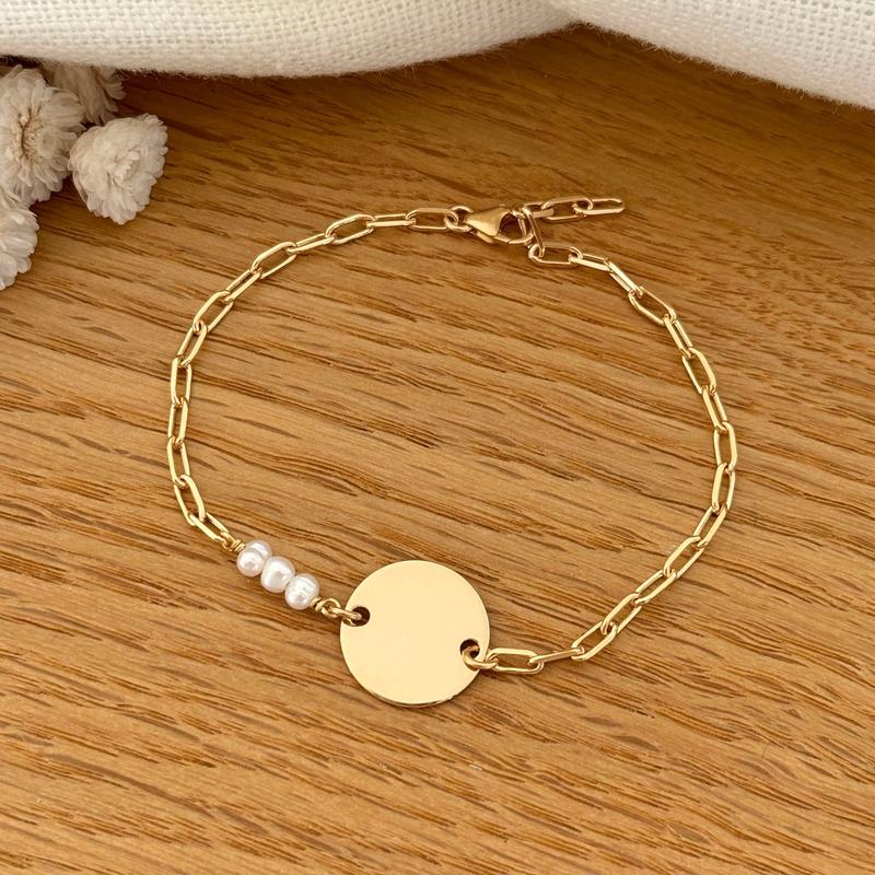 Pulsera «Ariel» chapada en oro