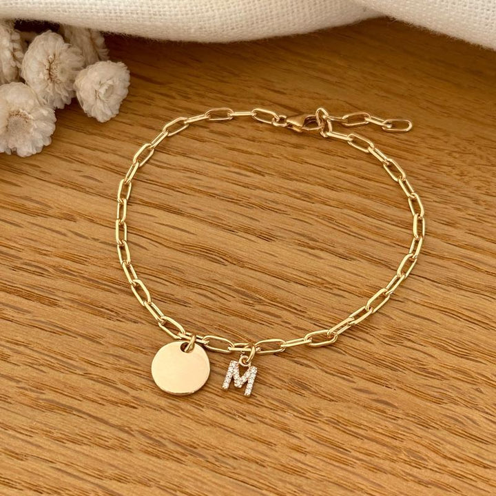 Pulsera «Emy» chapada en oro