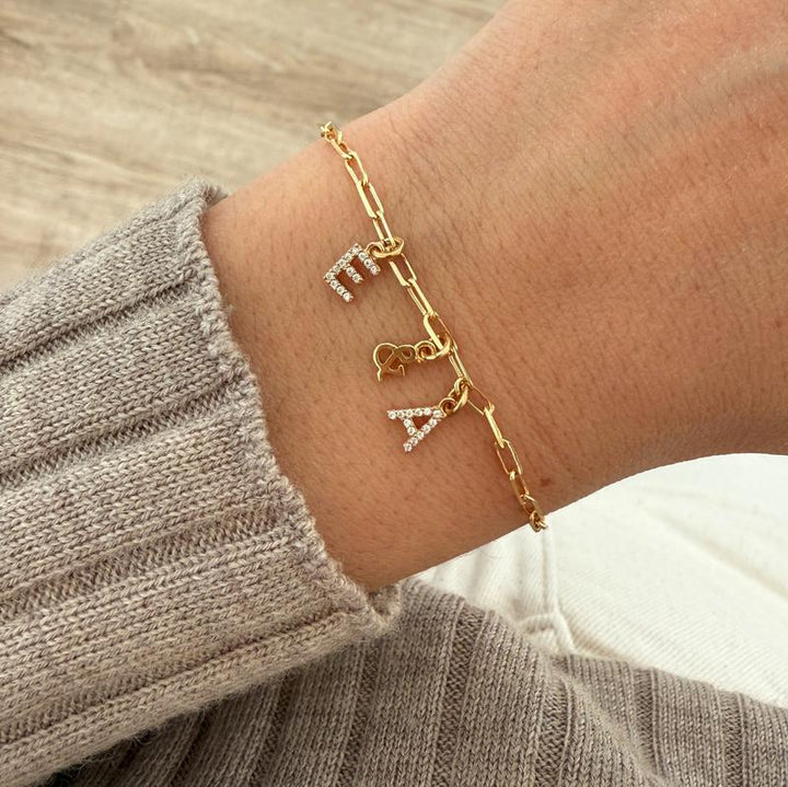 Pulsera «Eliott» chapada en oro-Pulseras-instants-plaisirs-1Instants Plaisirs  Joyas