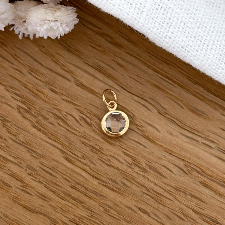 Colgante «Lee» blanco chapado en oro - Dije y colgantes -Instants Plaisirs Instants Plaisirs  Joyas