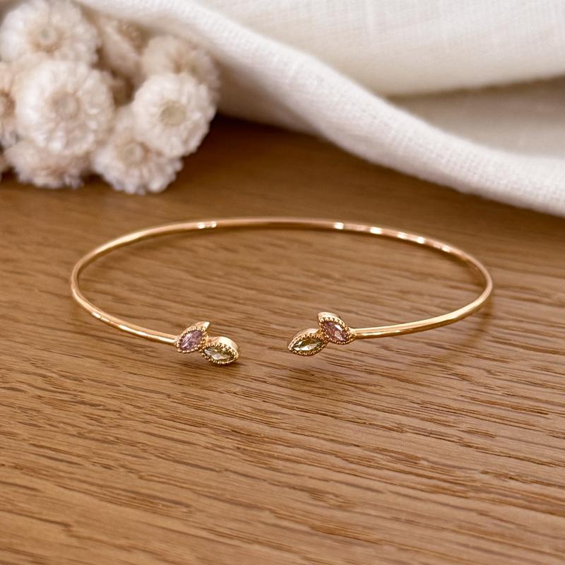 Brazalete «Jasna» chapado enInstants Plaisirs  Joyería