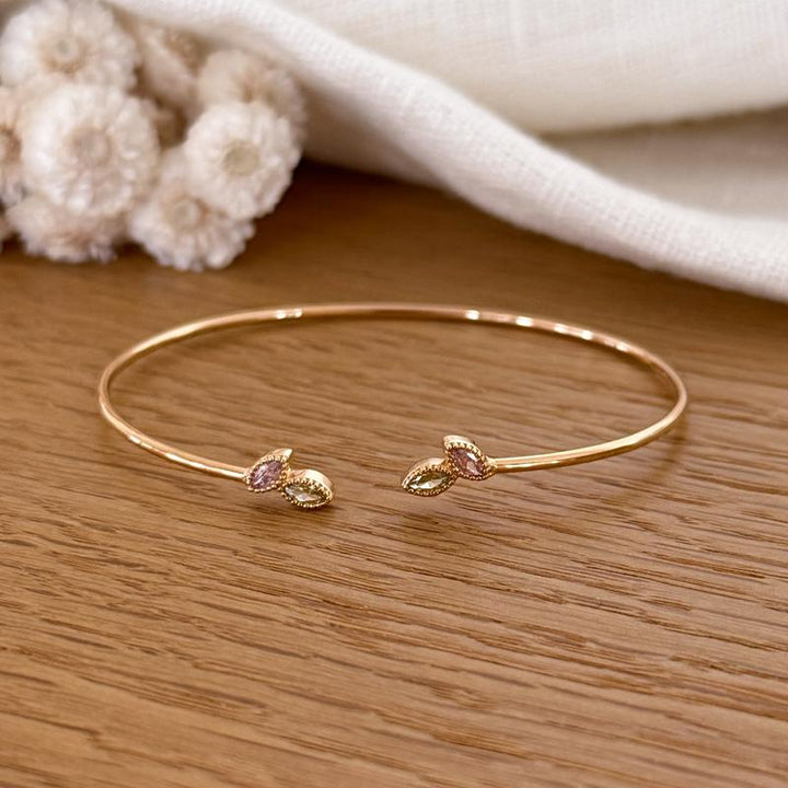 Brazalete «Jasna» chapado enInstants Plaisirs  Joyería