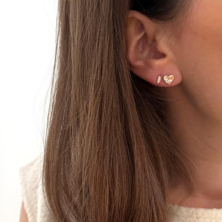 Pendientes «Isa» chapados en oro