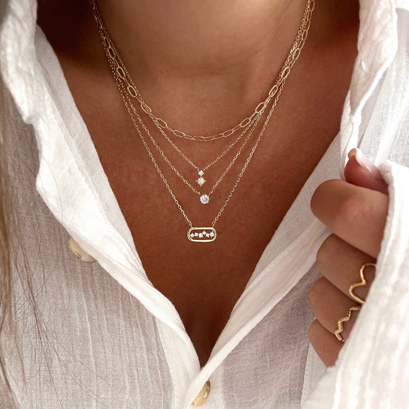 Collar «Edwin» chapado enInstants Plaisirs  Joyas