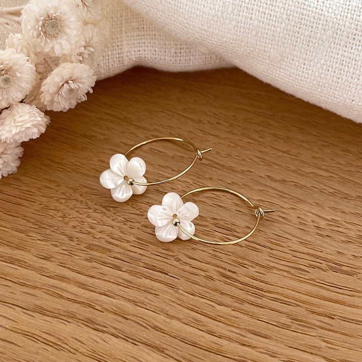 Aros «Katell» acero-PendientesInstants Plaisirs  Joyería