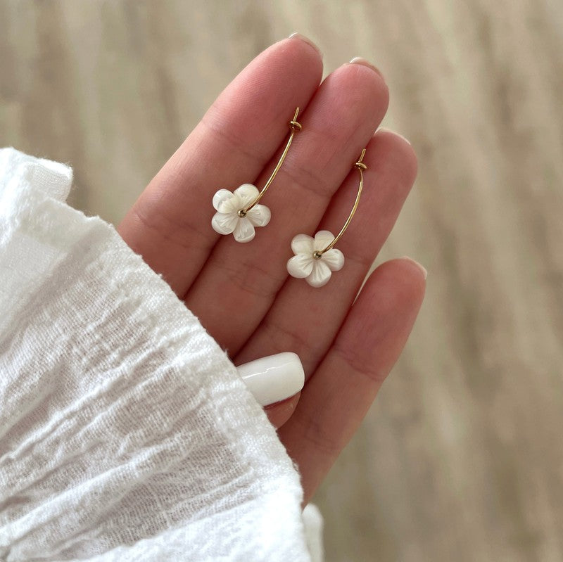 Aros «Katell» acero-PendientesInstants Plaisirs  Joyería