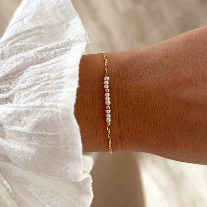 Pulsera «Douci» chapada enInstants Plaisirs  Joyas