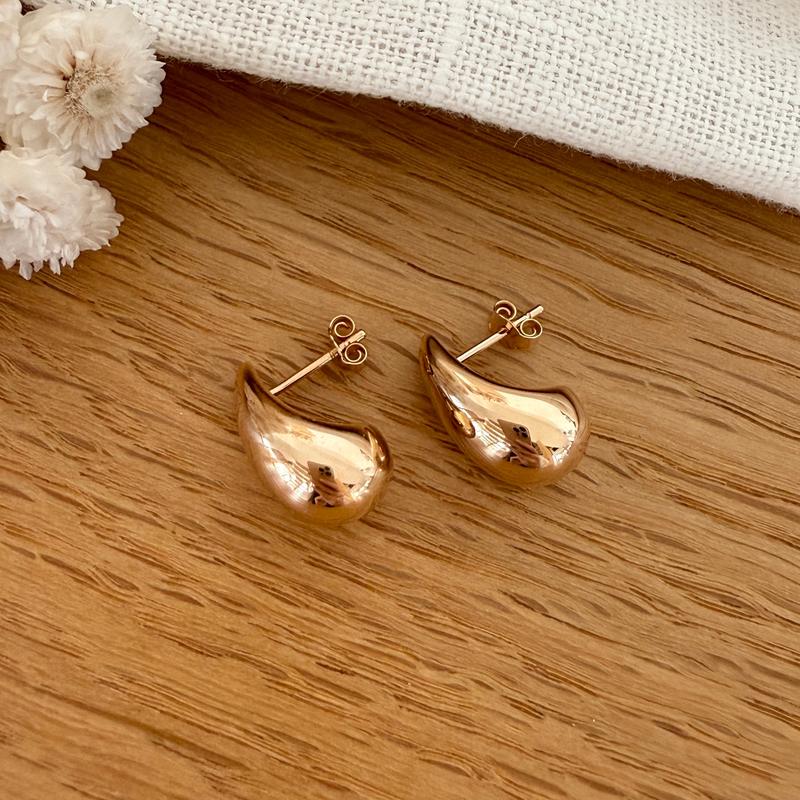 Pendientes «Edith» chapados en oro-PendientesInstants Plaisirs  Joyería