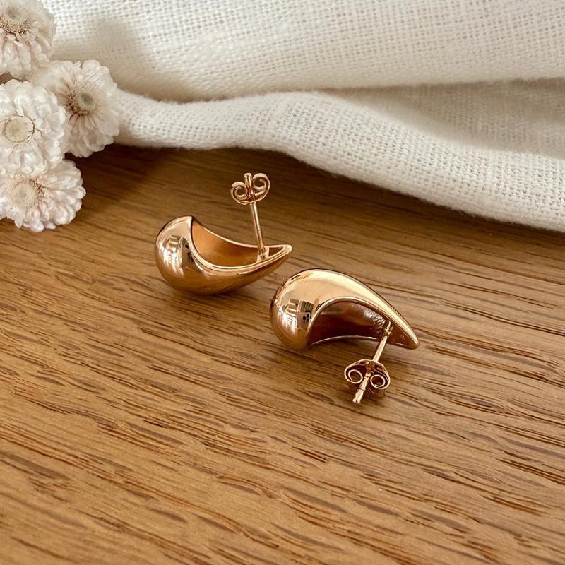 Pendientes «Edith» chapados en oro-PendientesInstants Plaisirs  Joyería