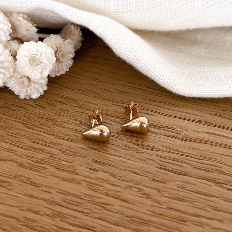 Pendientes «Liv» chapados en oro-PendientesInstants Plaisirs  Joyería