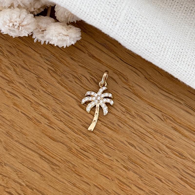 Colgante «Palm» chapado en oro - Dije y colgantes -Instants Plaisirs Instants Plaisirs  Joyas
