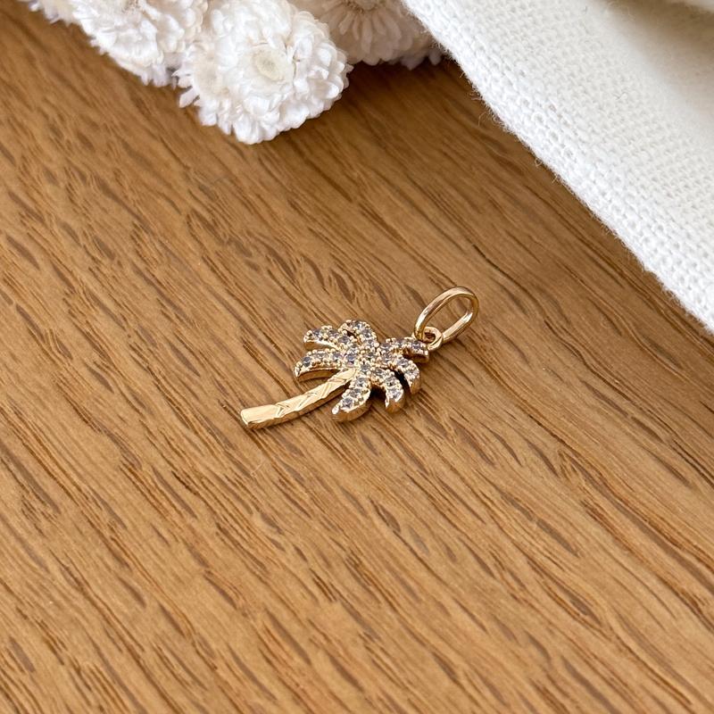 Colgante «Palm» chapado en oro - Dije y colgantes -Instants Plaisirs Instants Plaisirs  Joyas