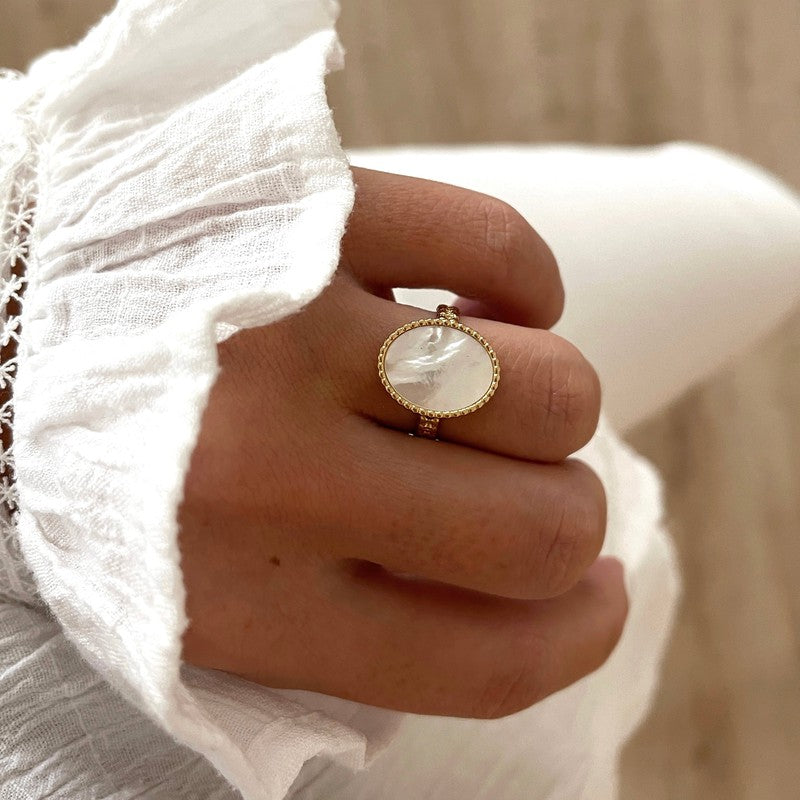 Bague "Satine" acier-Bagues-Instants Plaisirs • Bijoux-Instants Plaisirs | Bijoux