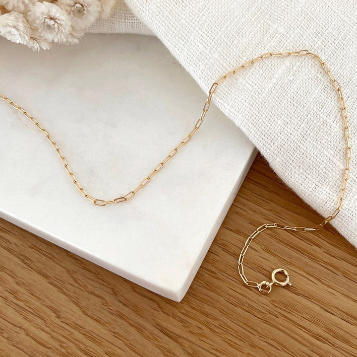 Collar «Muse» chapado en oro - Collares - Instants Plaisirs - Cadena de 40 cm -Instants Plaisirs  Joyería