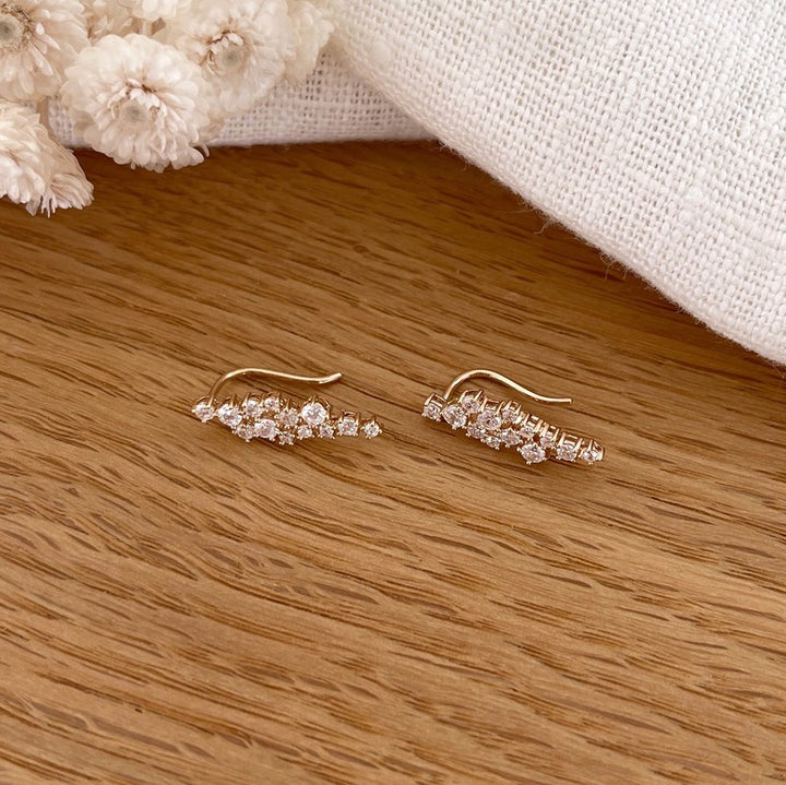 Pendientes «Garance» chapados en oro-PendientesInstants Plaisirs  Joyas