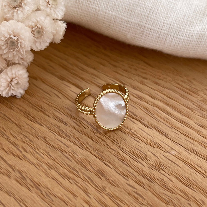 Bague "Satine" acier-Bagues-Instants Plaisirs • Bijoux-Instants Plaisirs | Bijoux